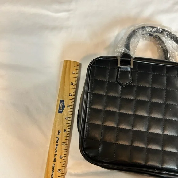 Black Quilted Jewelry Travel Case - NEW - Picture 3 of 5